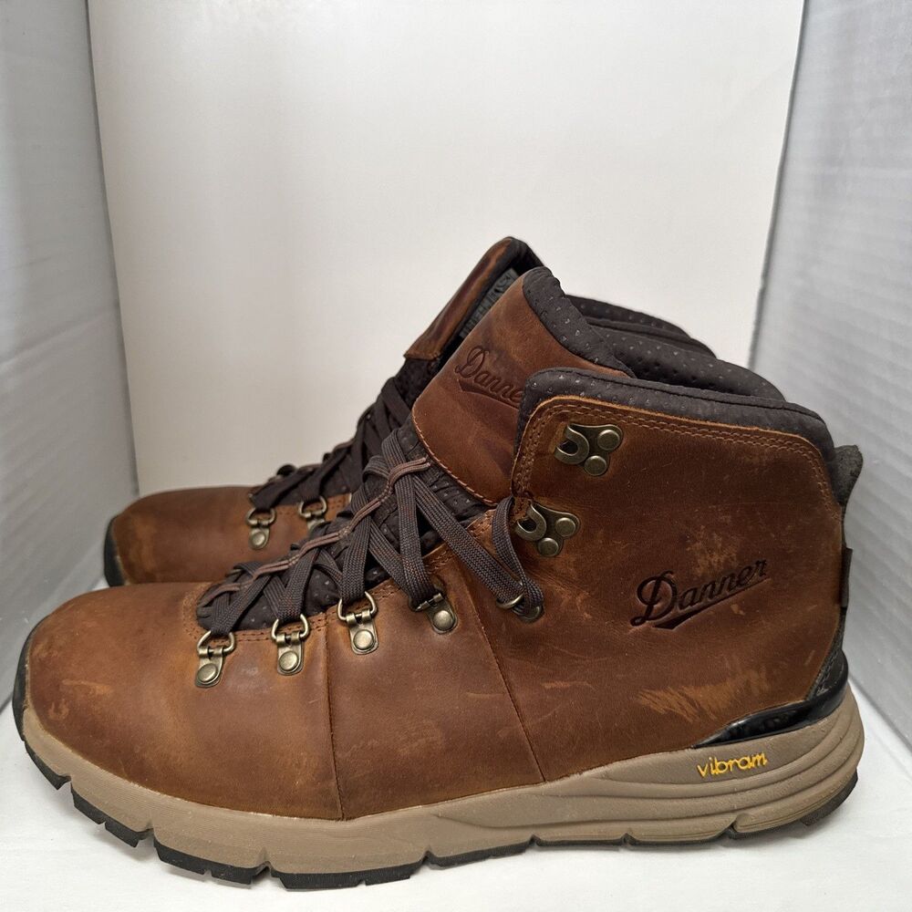 DANNER Men's Mountain 600 4.5" Rich Brown Lace Up Hiking Work Boots 10.5